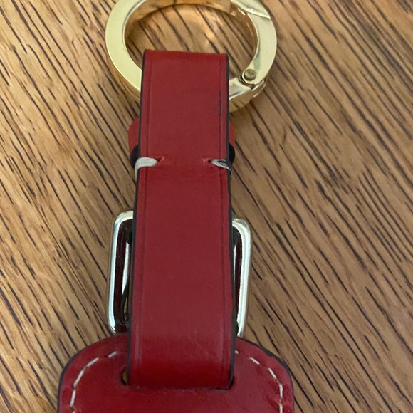Dooney & Bourke Red Leather Key Fob/Purse Charm - Picture 8 of 10